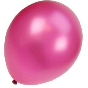Ballonnen Onbedrukt Metallic Fuchsia 100 Stuks