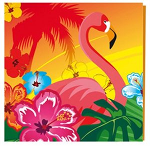 Hawaii Flamingo Servetten