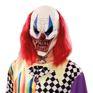 Masker Duivel Clown Lang Haar Halloween
