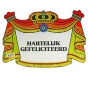 Kroonschild Klassiek Hartelijk Gefeliciteerd