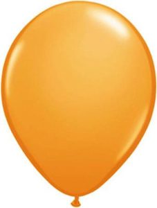 Ballonnen Onbedrukt Oranje 10 Stuks