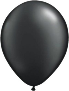 Ballonnen Onbedrukt Zwart 10 Stuks