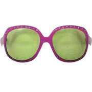 Bril Pink Groot Groen Glas