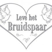 Deurbord Bruidspaar