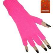 Handschoenen FluoPink Vingerloos