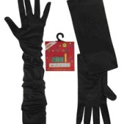 Handschoenen Satijn Stretch Zwart M