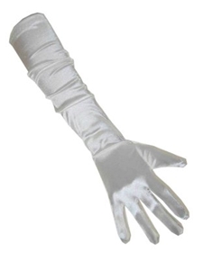 Handschoenen Satijn Wit