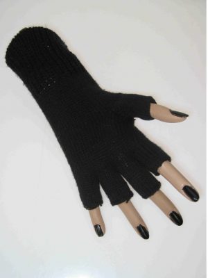 Handschoenen Zwart Vingerloos