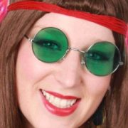 Hippie Uilebril Groen Glas