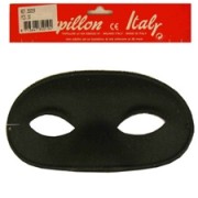 Oogmasker Domino Zwart