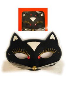 Oogmasker Kat Luxe Zwart