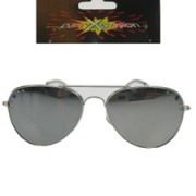 Pilotenbril Spiegelglas Zilver