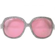 Roze Bril Groot Zilver Montuur