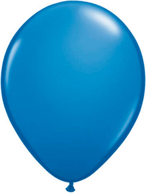 Ballonnen Onbedrukt Middel Blauw 100 Stuks