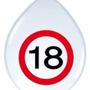 Ballonnen 18 Jaar Stopbord Leeftijd