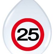 Ballonnen 25 Jaar Stopbord