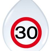 Ballonnen 30 Jaar Stopbord