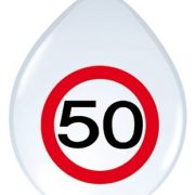 Ballonnen 50 Jaar Stopbord