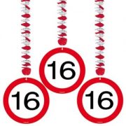 Guirlande 16 Jaar Stopbord