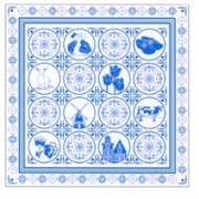 Bandana Zakdoek Delfts Blauw