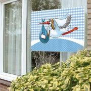 Geboorte Jongen Raamvlag