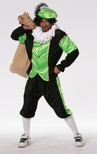 Zwarte Piet Pak Zwart Groen