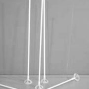 Ballon Staafjes Plastic Wit