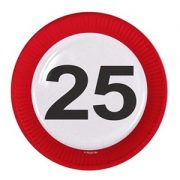Borden 25 Jaar Stopbord Karton