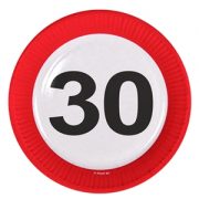 Borden 30 Jaar Stopbord Karton