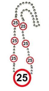 Ketting 25 Jaar Leeftijd Stopbord