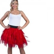 Tulle Rok Rood