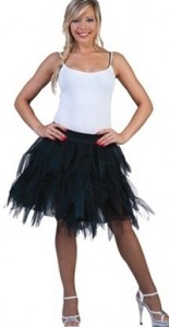 Tulle Rok Zwart