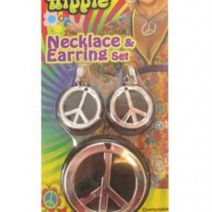 Hippie Peace Ketting Oorringen