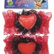 Luxe Kousen Band Rood Hart