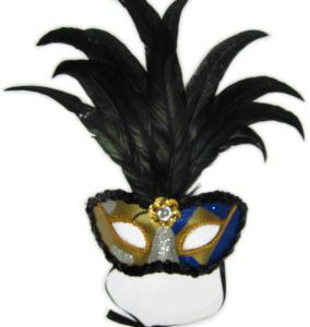 Oogmasker Venetiaans de Luxe Zwart