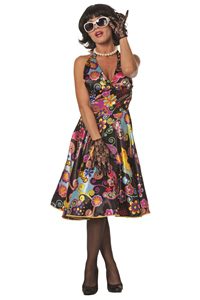 Satin Pin-Up Jurk
