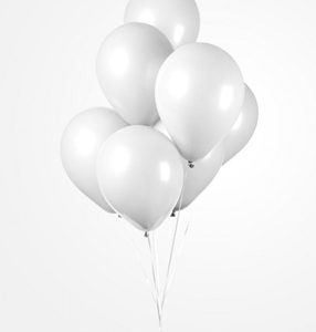 Ballonnen Onbedruk Wit 100 stuks 30 Cm