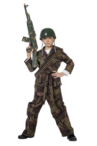 Waarschuwing gebruiker Medicinaal Camouflage Leger Kind