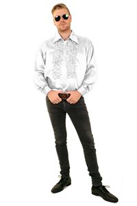 Ruches blouse wit