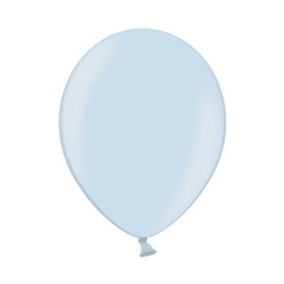 Ballonnen Onbedrukt Metallic Licht Blauw 100 Stuks