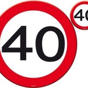 Placemats en Onderzetters 40 Jaar Stopbord