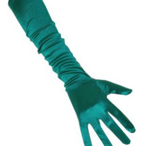 Handschoenen Satijn Groen 48 Cm