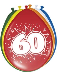 Ballonnen 60 Jaar Leeftijd