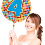 Folie Ballon 4 Jaar