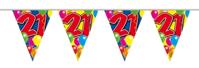 Vlaggenlijn Leeftijd 21 Jaar