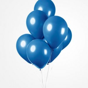 Ballonnen Onbedrukt Middel Blauw 100 Stuks 30 Cm
