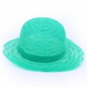 Dameshoed Organza Groen