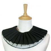 Zwarte Piet Kraag 3 Laags Zwart Wit