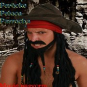Pruik Piraat Jack Sparrow