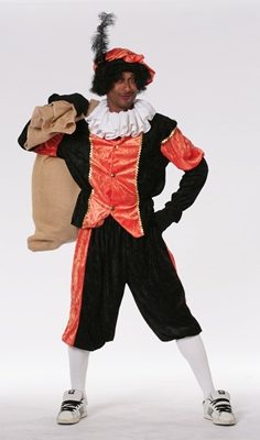 Zwarte Piet Pak Zwart Oranje